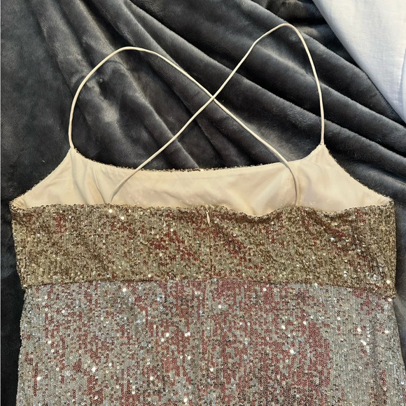 NWT Sachin & Babi x Anthropologie Colorblocked Sequined Midi Dress 18W Plus - Picture 10 of 13